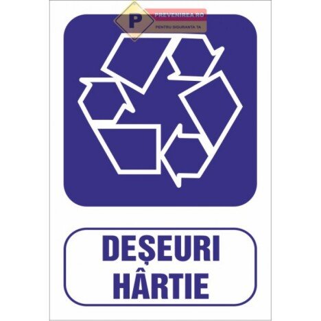 Semne pentru deseuri hartie